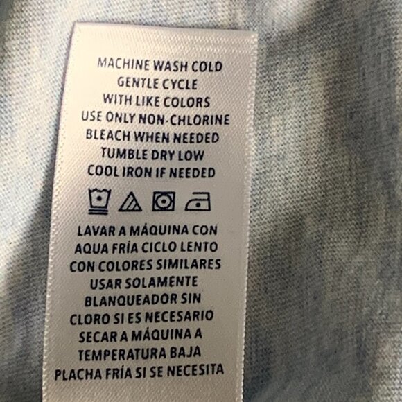 Splendid Star Print Short Sleeve Crew Neck Tee Womens Sz M Blue 139J - Picture 8 of 8